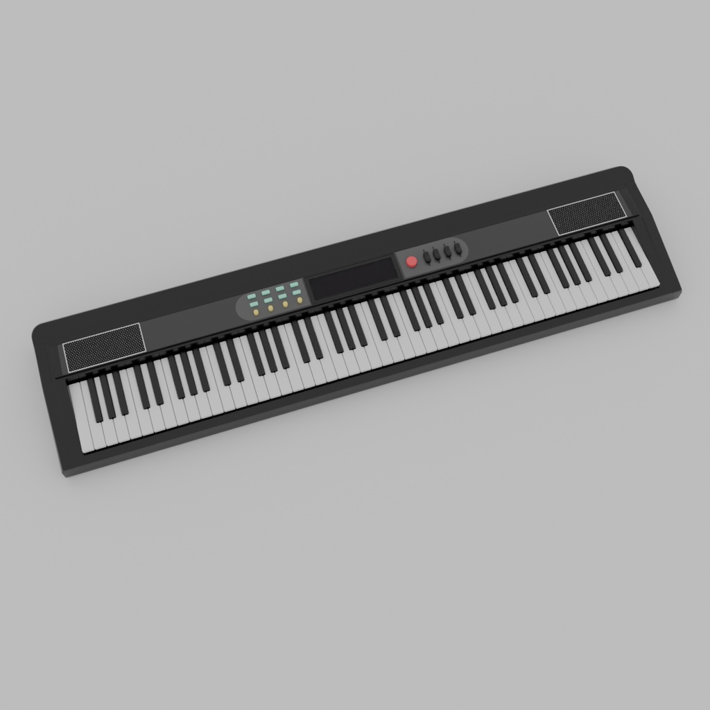 【Blender】電子ピアノ electronic piano【VRChat】