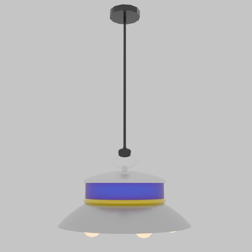 【Blender】UFOライト3点セット UFO light set【VRChat】