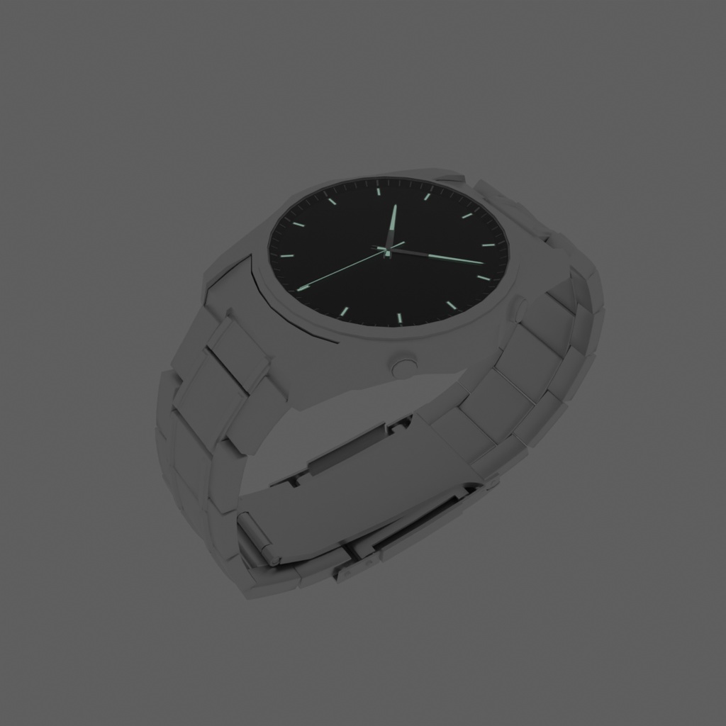 【Blender】シンプルな腕時計【VRChat】