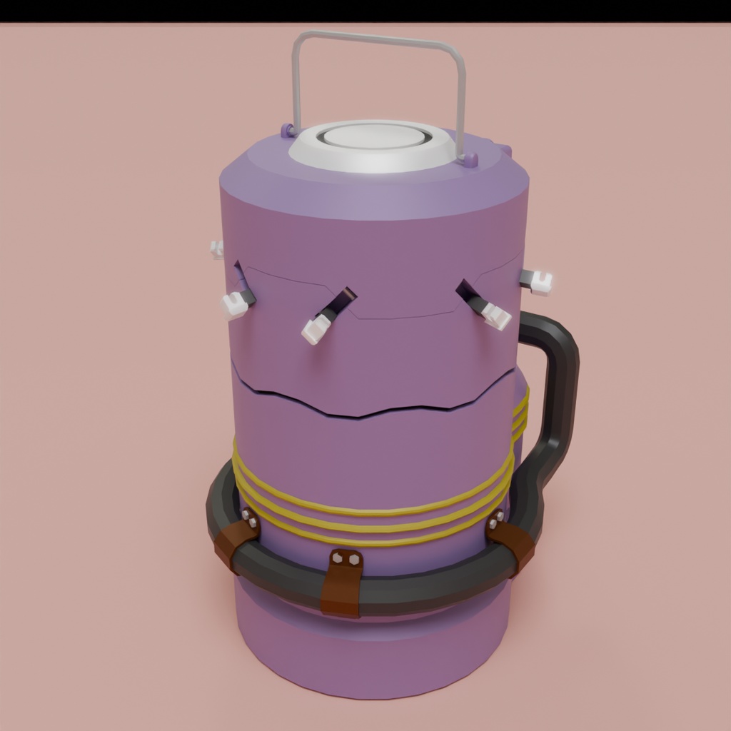 【Blender】引っ張ると光るランタン【VRChat】