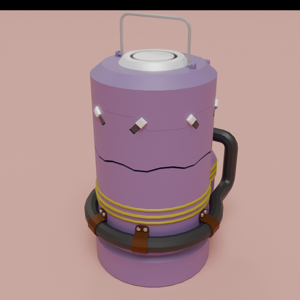 【Blender】引っ張ると光るランタン【VRChat】