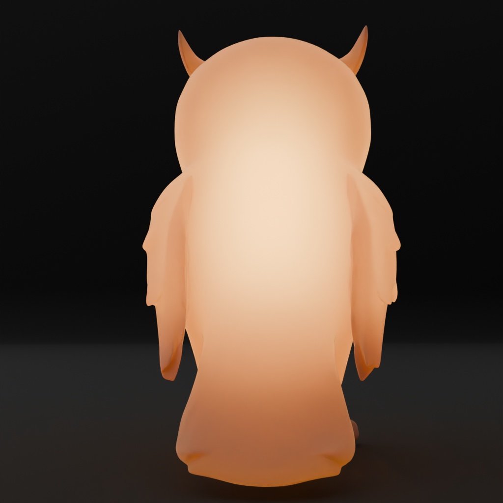 【Blender】フクロウの間接照明 indirect lighting for owl【VRChat】