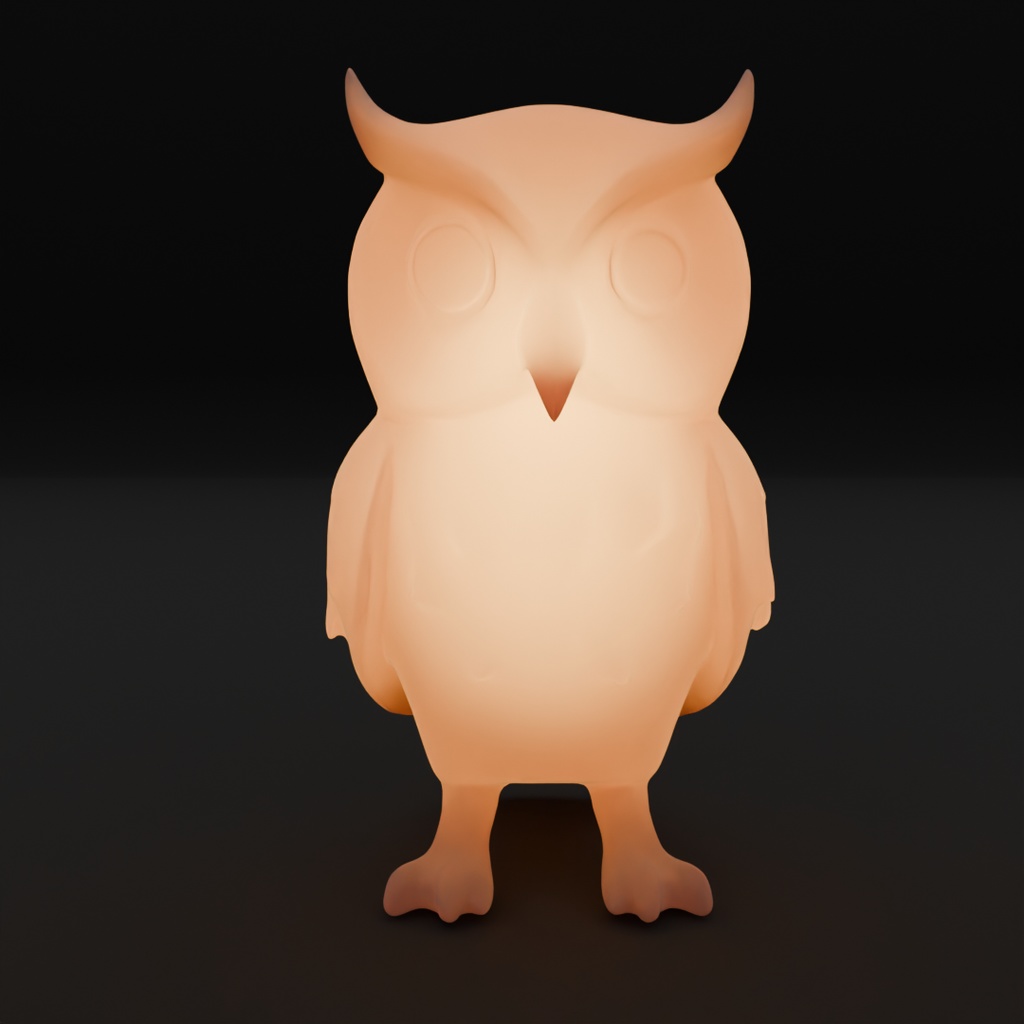 【Blender】フクロウの間接照明 indirect lighting for owl【VRChat】