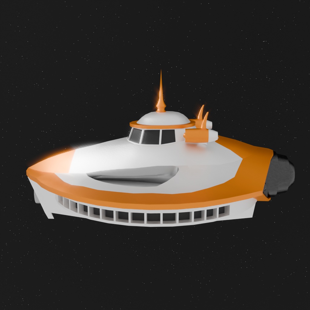 【Blender】スペースシップ1号 Spaceship 1
