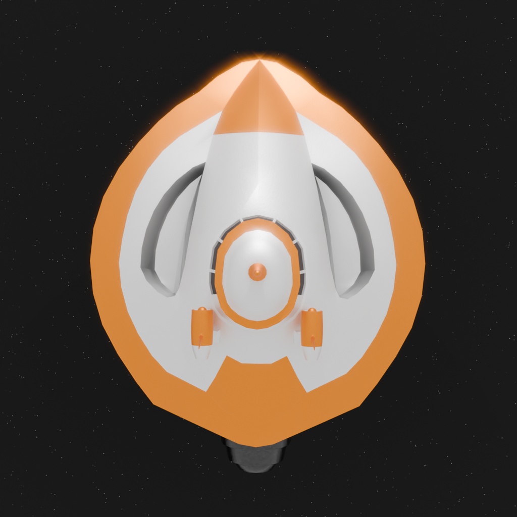 【Blender】スペースシップ1号 Spaceship 1