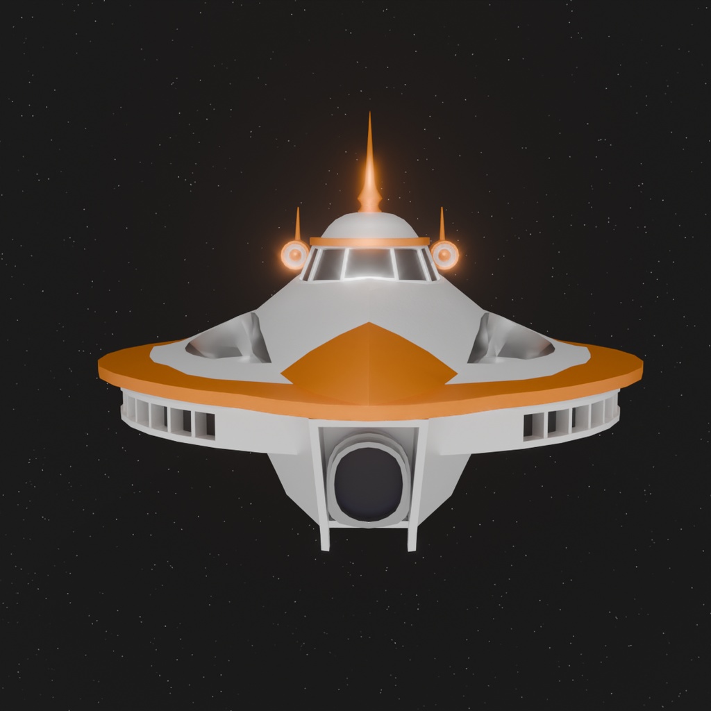 【Blender】スペースシップ1号 Spaceship 1