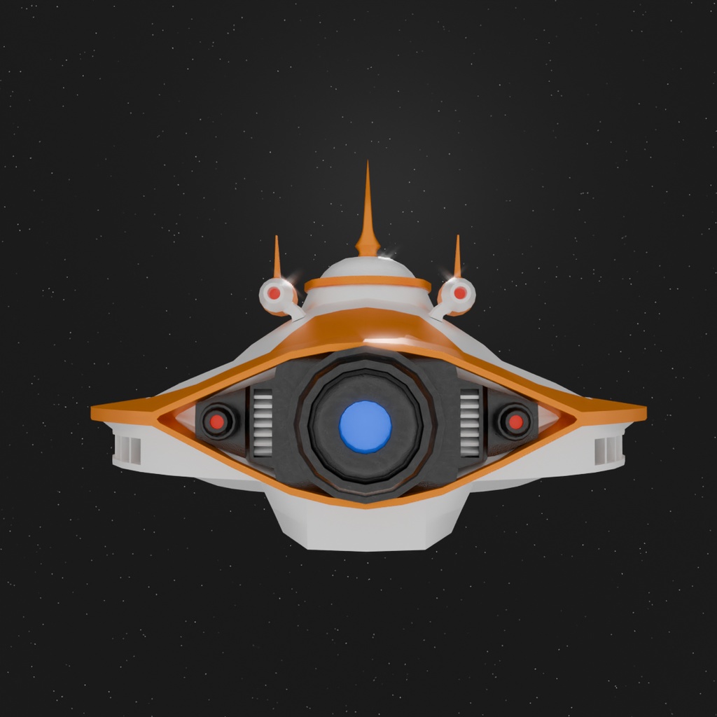 【Blender】スペースシップ1号 Spaceship 1