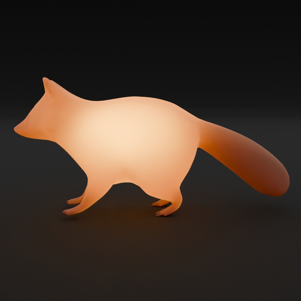 【Blender】狸と狐の間接照明 indirect lighting for raccoon dog and fox【VRChat】