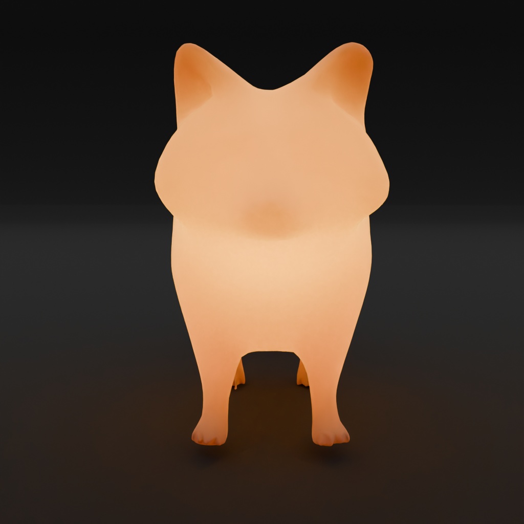 【Blender】狸と狐の間接照明 indirect lighting for raccoon dog and fox【VRChat】