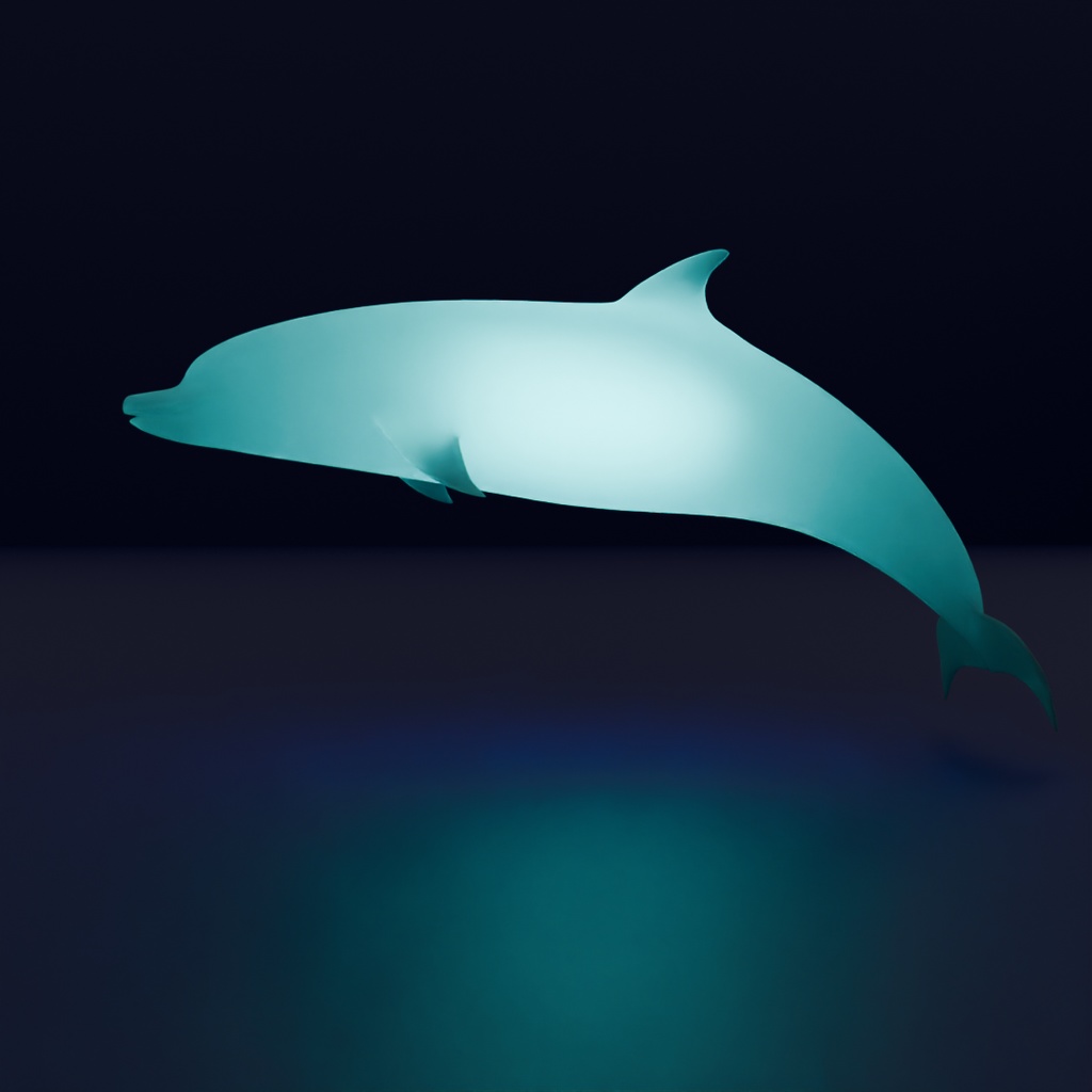 【Blender】大型海洋生物(イルカ・サメ・クジラ)の間接照明 Indirect lighting of large marine creatures (dolphins, sharks, whales)【VRChat】