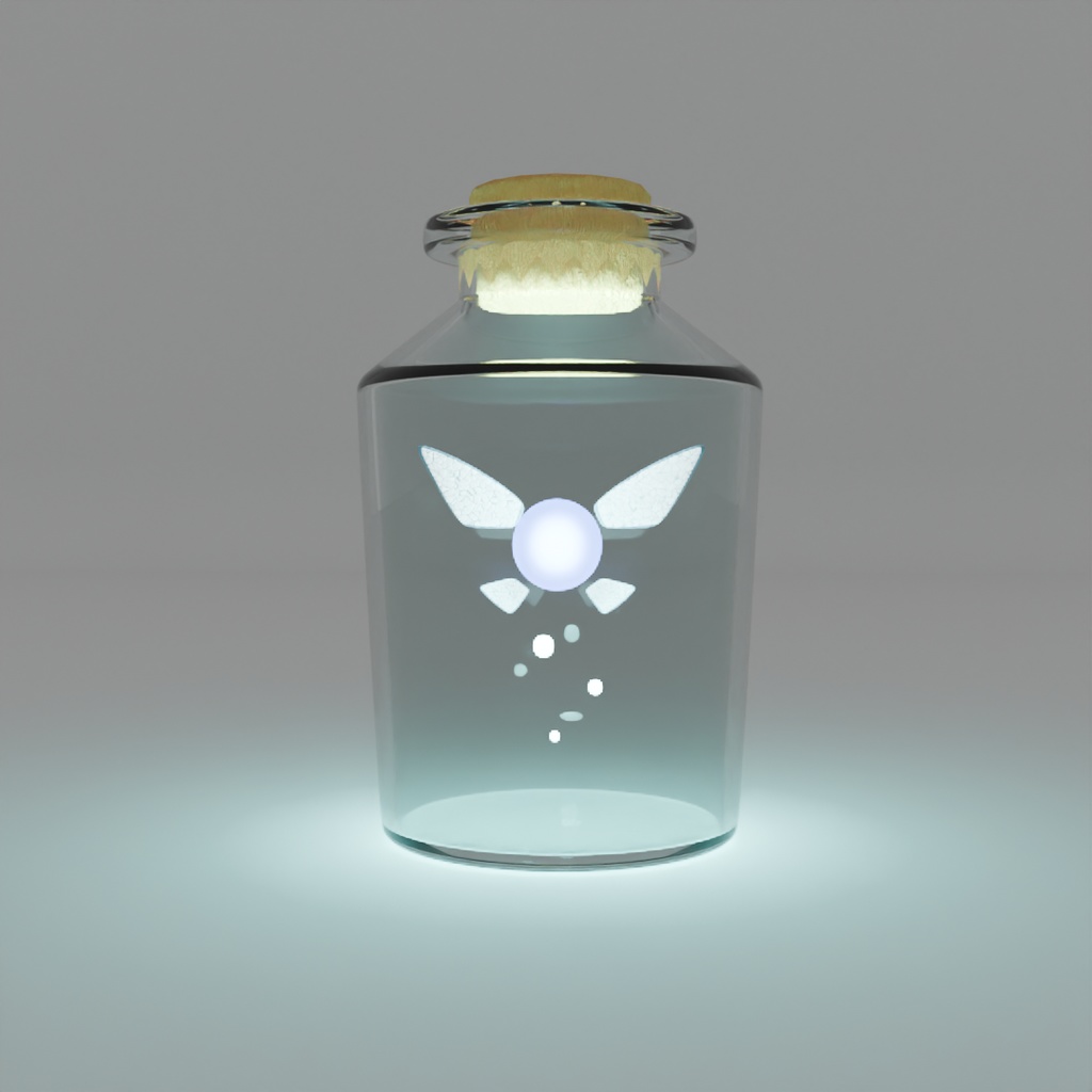 【Blender】瓶詰妖精のライト Bottled fairy lights【VRChat】