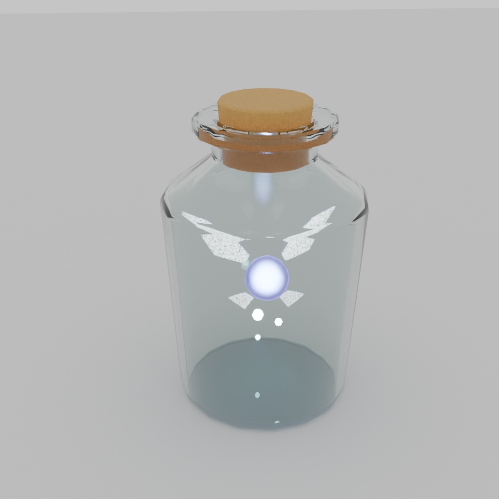 【Blender】瓶詰妖精のライト Bottled fairy lights【VRChat】