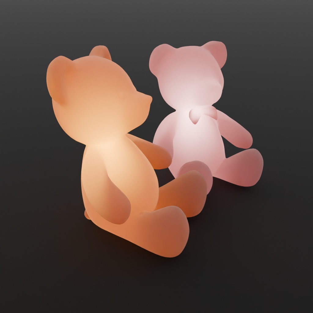 【Blender】テディベアのペアの間接照明 Indirect lighting for a pair of teddy bears【VRChat】