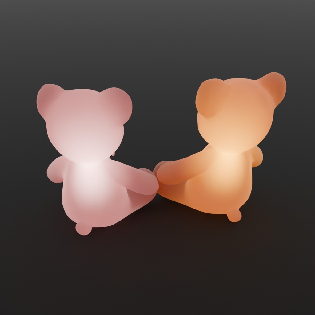 【Blender】テディベアのペアの間接照明 Indirect lighting for a pair of teddy bears【VRChat】
