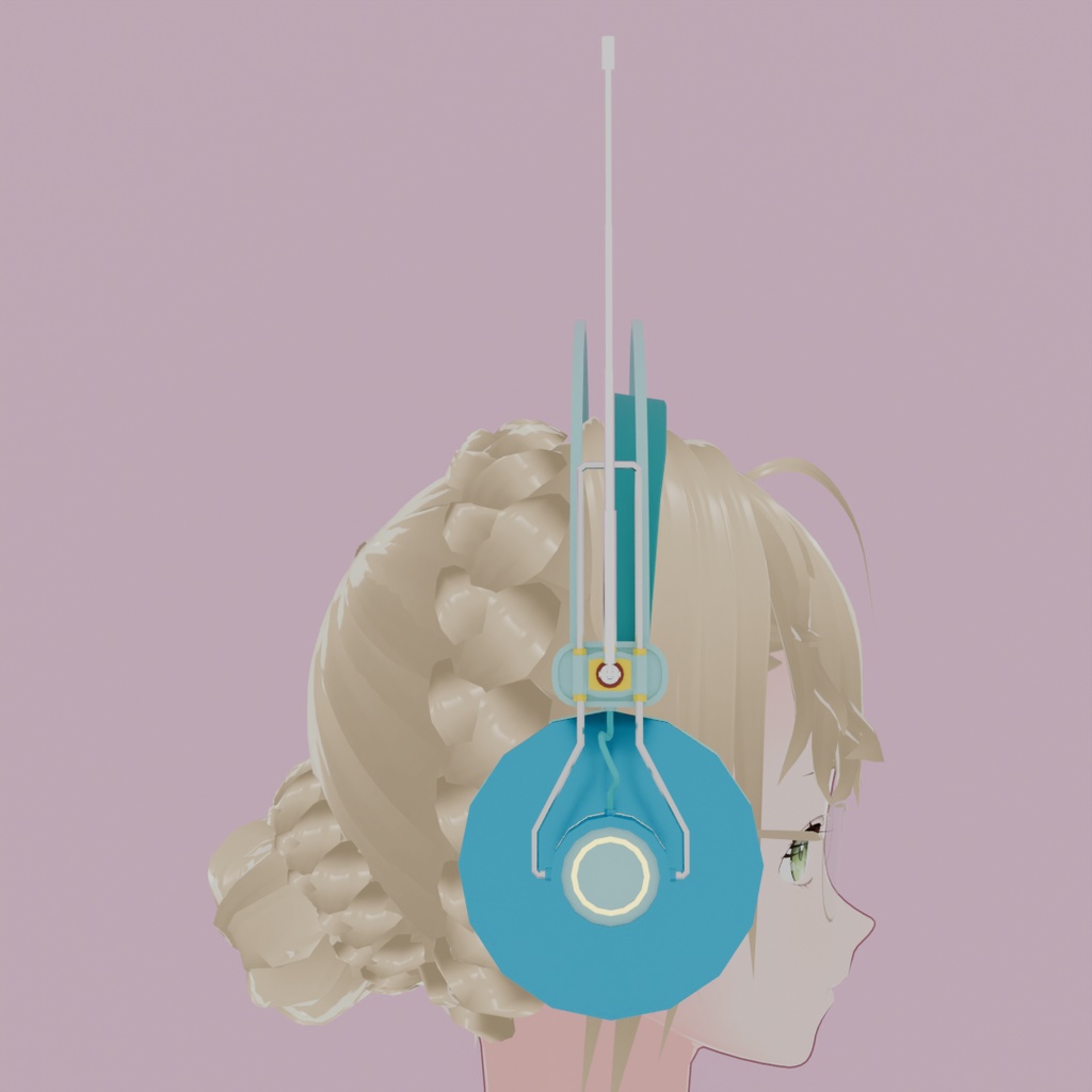 【Blender】アンテナ付きヘッドホン headphones with antenna【VRChat】