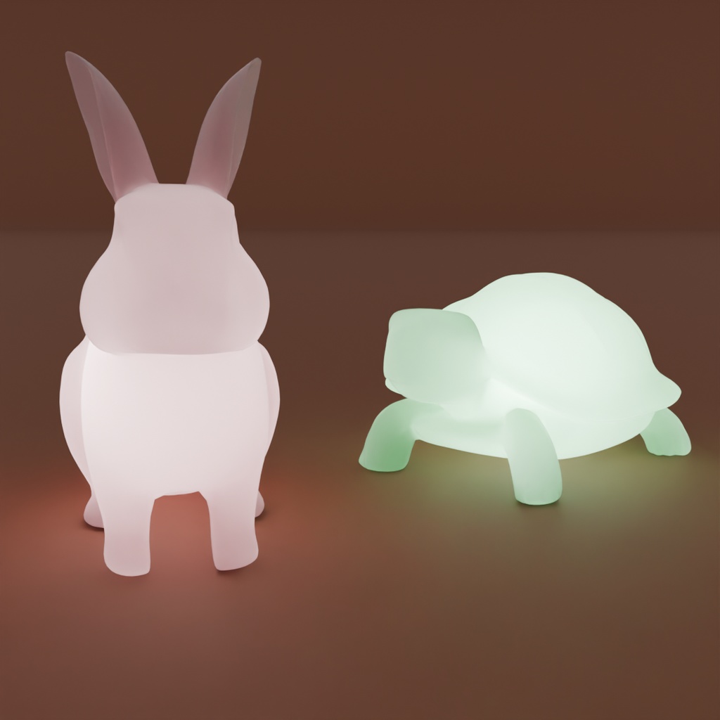 【Blender】ウサギと亀の間接照明 Indirect lighting for a rabbit and a tortoise【VRChat】