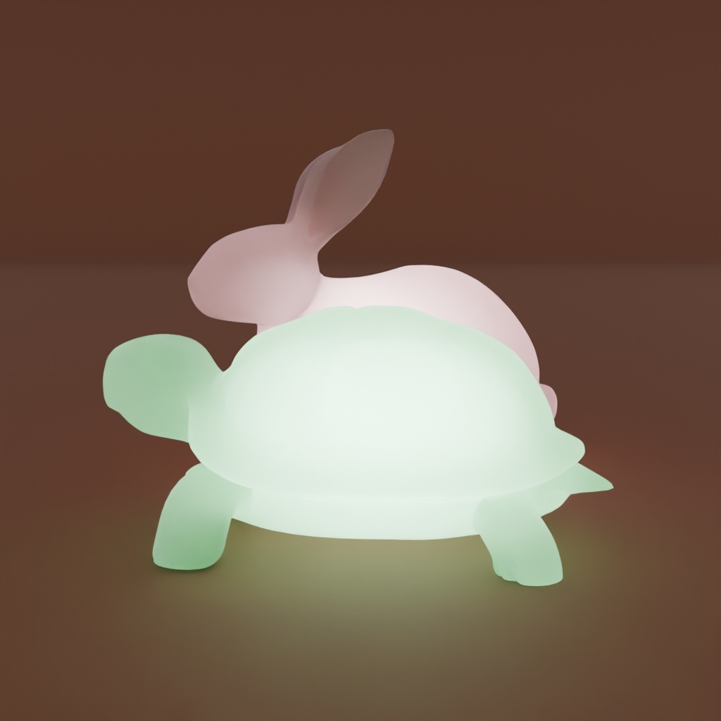 【Blender】ウサギと亀の間接照明 Indirect lighting for a rabbit and a tortoise【VRChat】