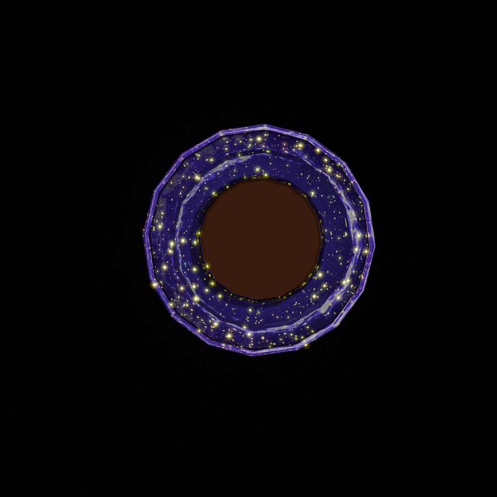 【Blender】瓶詰星屑のライト Bottled stardust lights