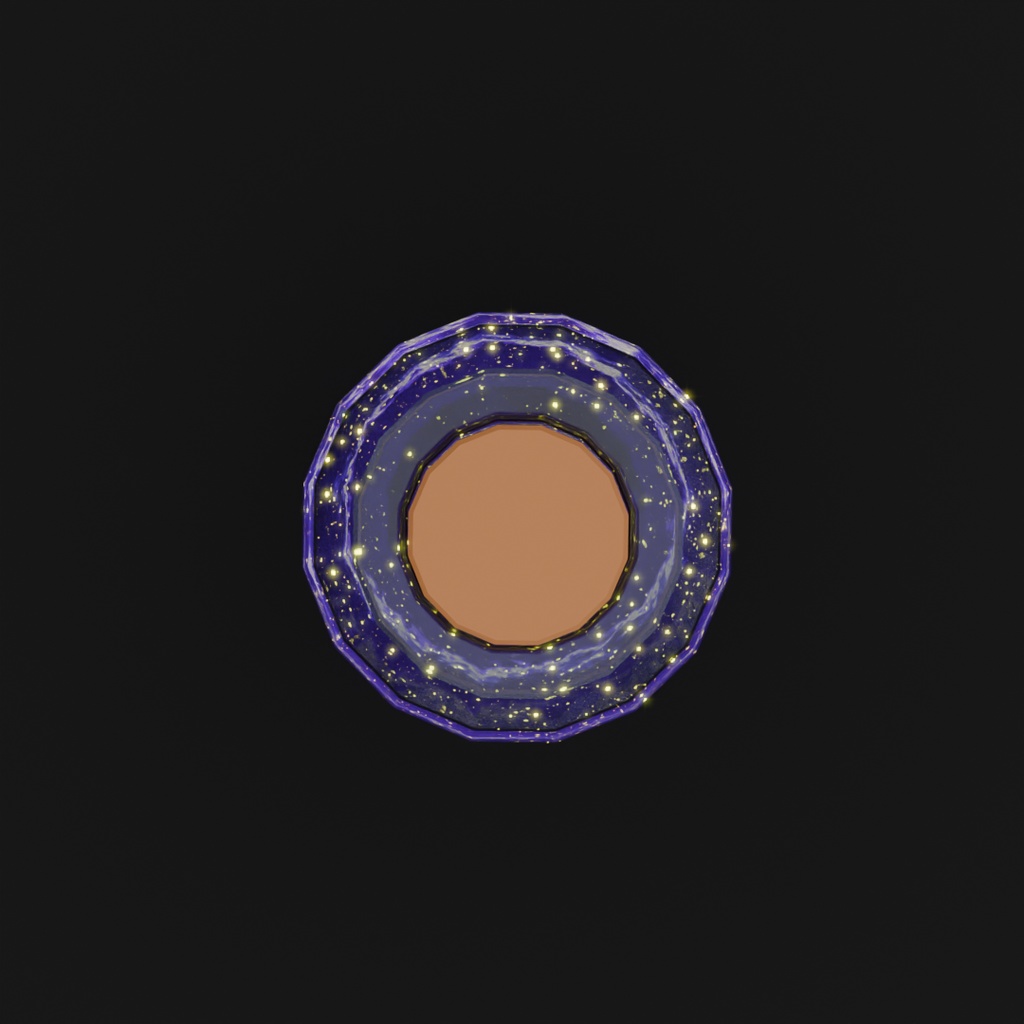【Blender】瓶詰星屑のライト Bottled stardust lights