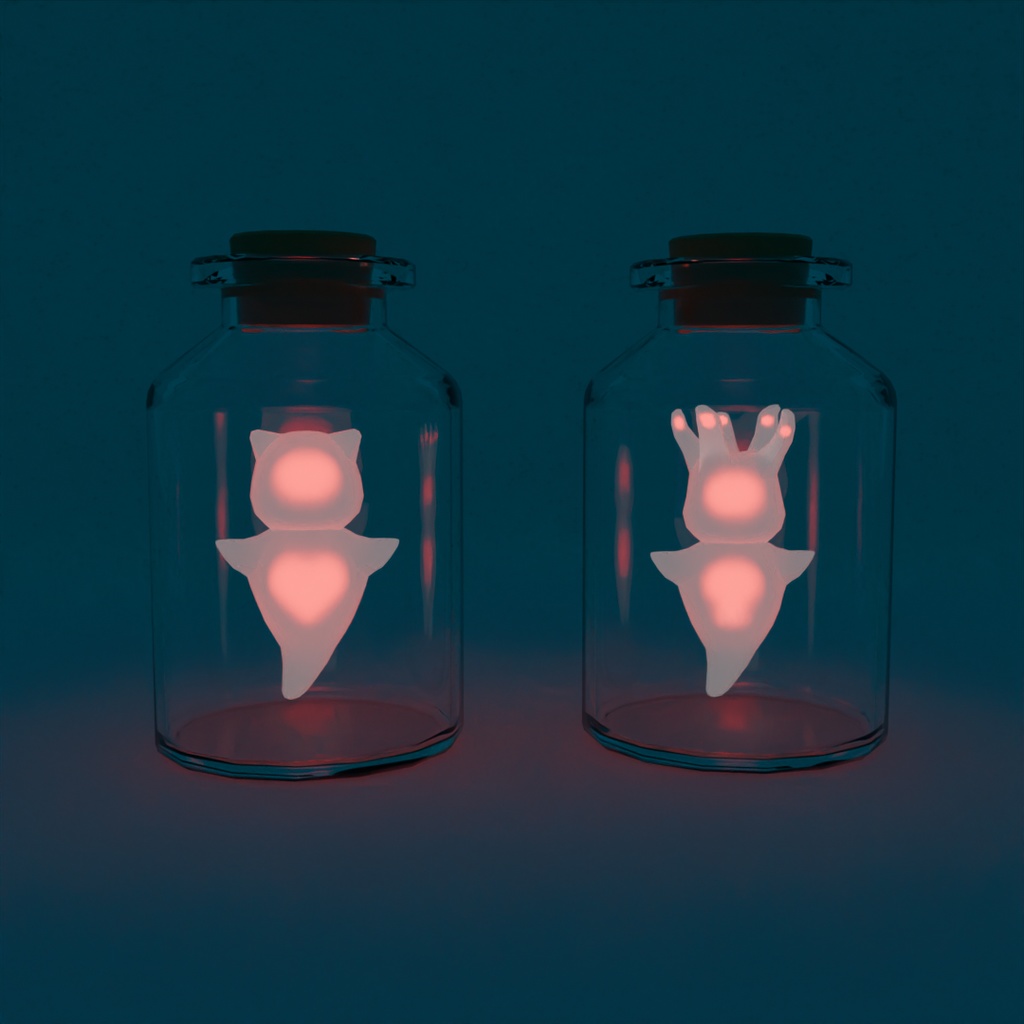 【Blender】瓶詰クリオネのライト Bottled Clione Light【VRChat】