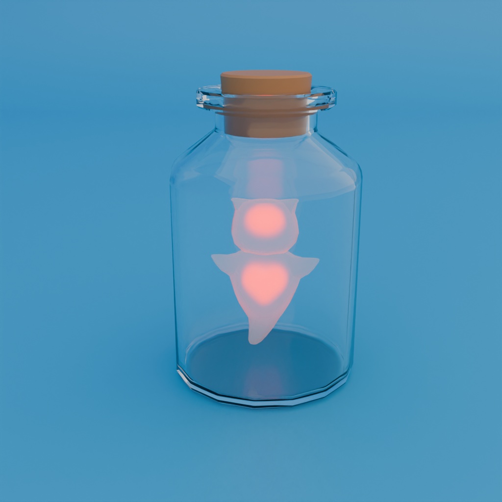 【Blender】瓶詰クリオネのライト Bottled Clione Light【VRChat】