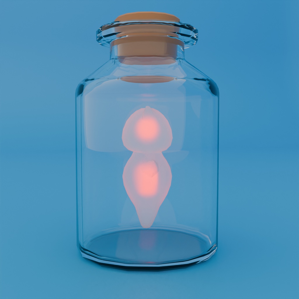 【Blender】瓶詰クリオネのライト Bottled Clione Light【VRChat】