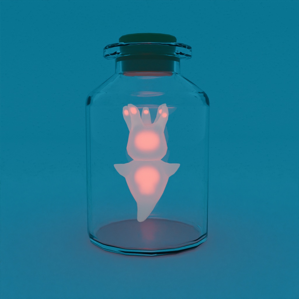 【Blender】瓶詰クリオネのライト Bottled Clione Light【VRChat】