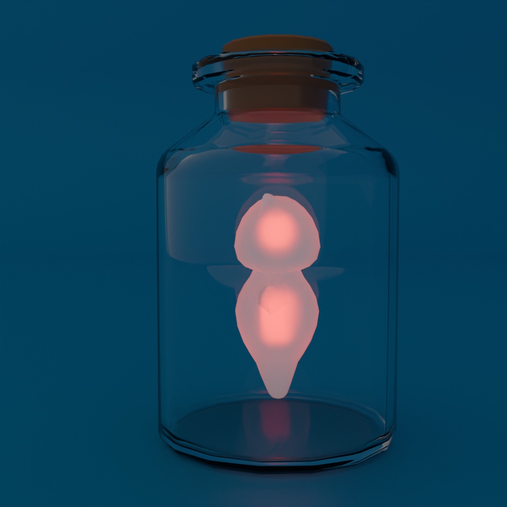 【Blender】瓶詰クリオネのライト Bottled Clione Light【VRChat】