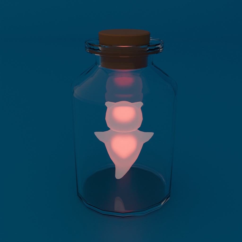 【Blender】瓶詰クリオネのライト Bottled Clione Light【VRChat】