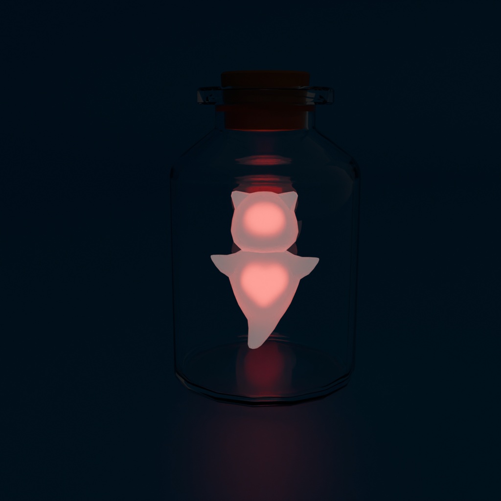 【Blender】瓶詰クリオネのライト Bottled Clione Light【VRChat】