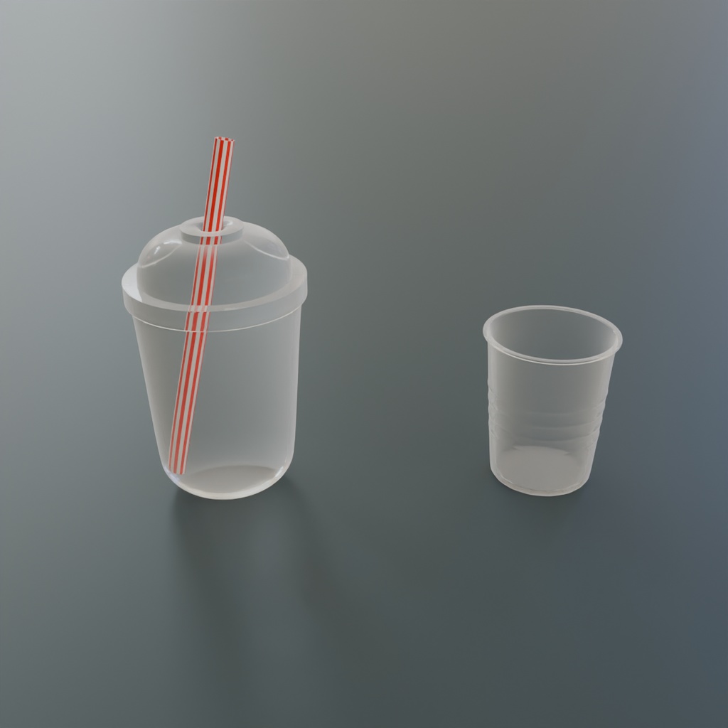 【Blender】ドリンクウェアセット Drinkware set【VRChat】
