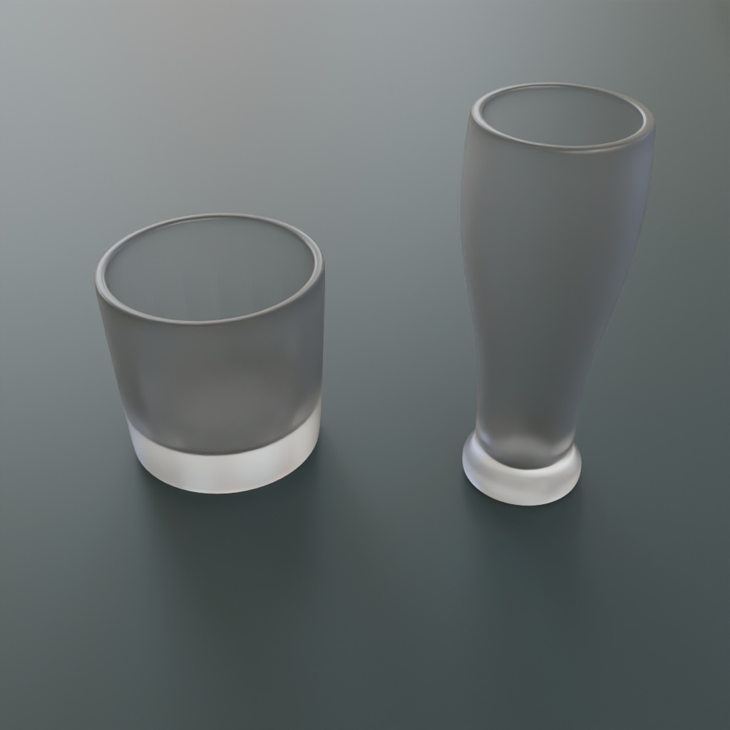 【Blender】ドリンクウェアセット Drinkware set【VRChat】