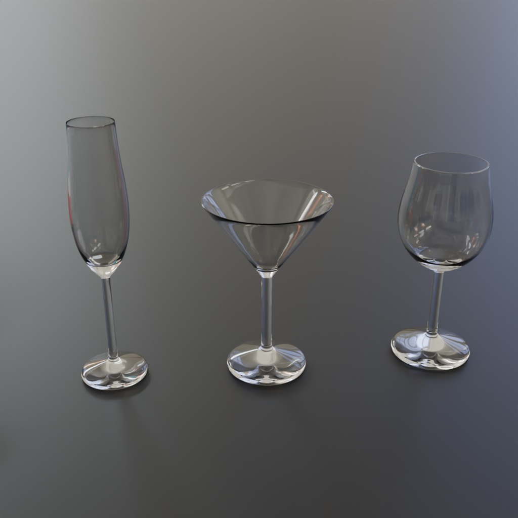 【Blender】ドリンクウェアセット Drinkware set【VRChat】