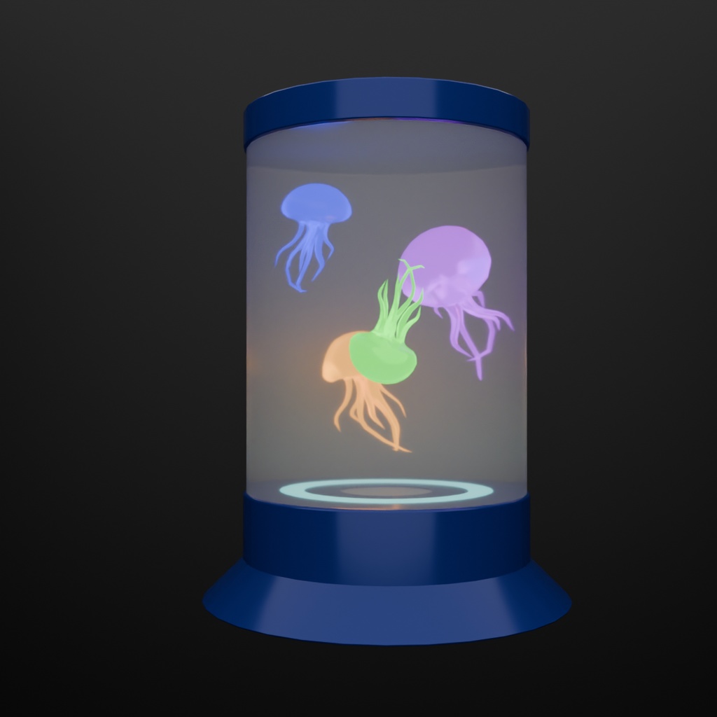 【Blender】クラゲのアクアリウムライト Jellyfish aquarium light【VRChat】