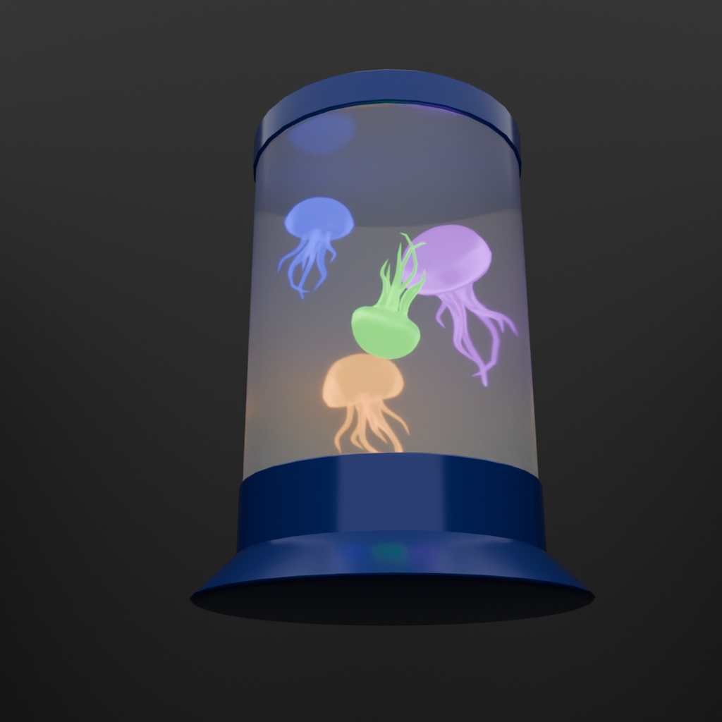 【Blender】クラゲのアクアリウムライト Jellyfish aquarium light【VRChat】
