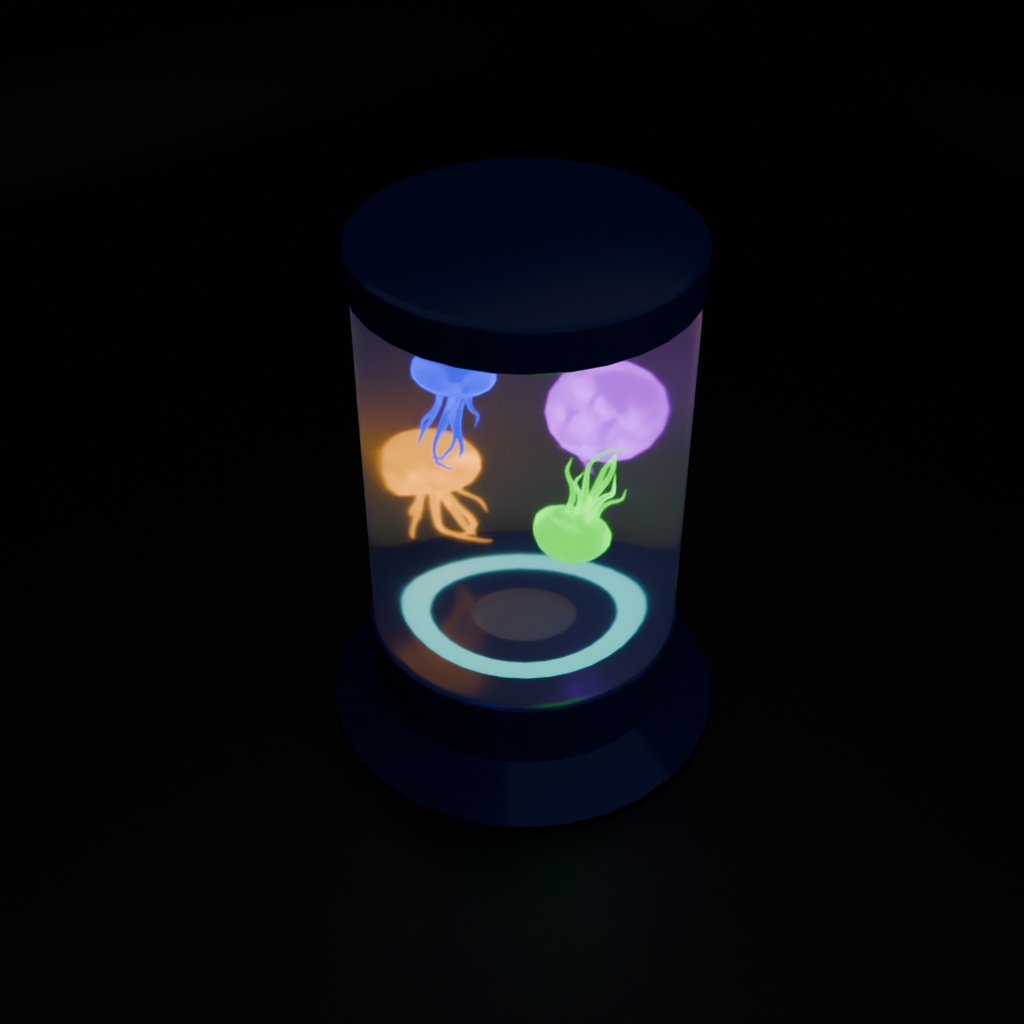 【Blender】クラゲのアクアリウムライト Jellyfish aquarium light【VRChat】