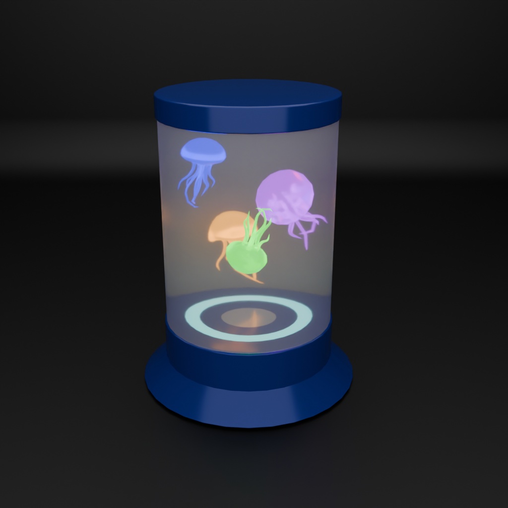 【Blender】クラゲのアクアリウムライト Jellyfish aquarium light【VRChat】
