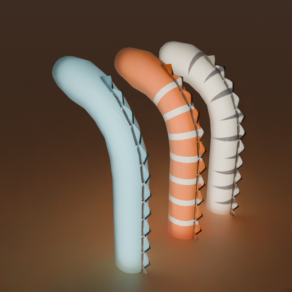 【Blender】チンアナゴと仲間たちの間接照明 Indirect lighting for spotted garden eel and their friends【VRChat】