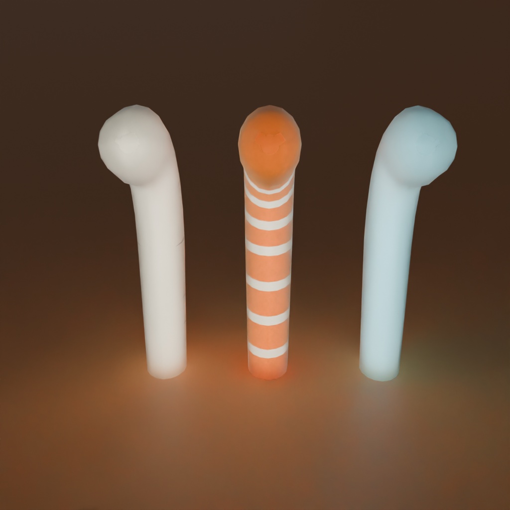 【Blender】チンアナゴと仲間たちの間接照明 Indirect lighting for spotted garden eel and their friends【VRChat】