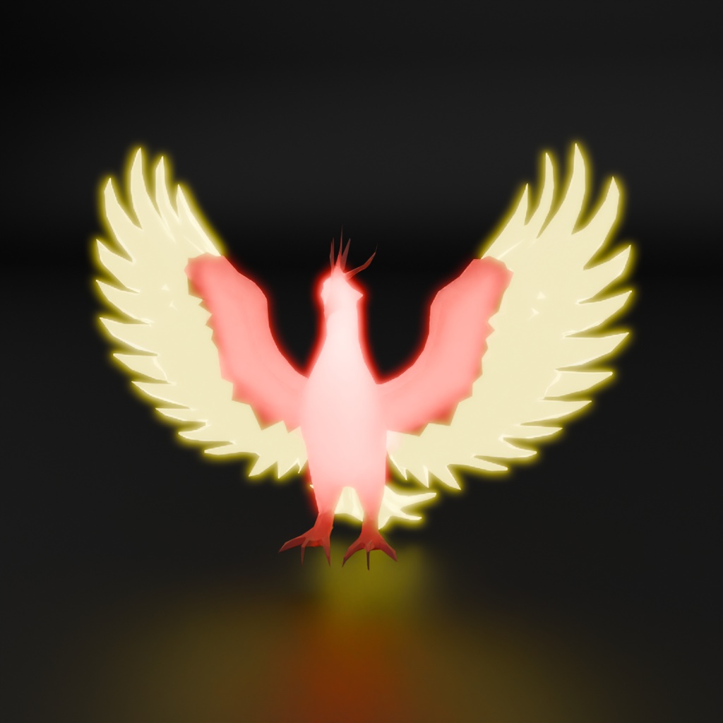 【Blender】不死鳥の間接照明 Indirect lighting of phoenix【VRChat】