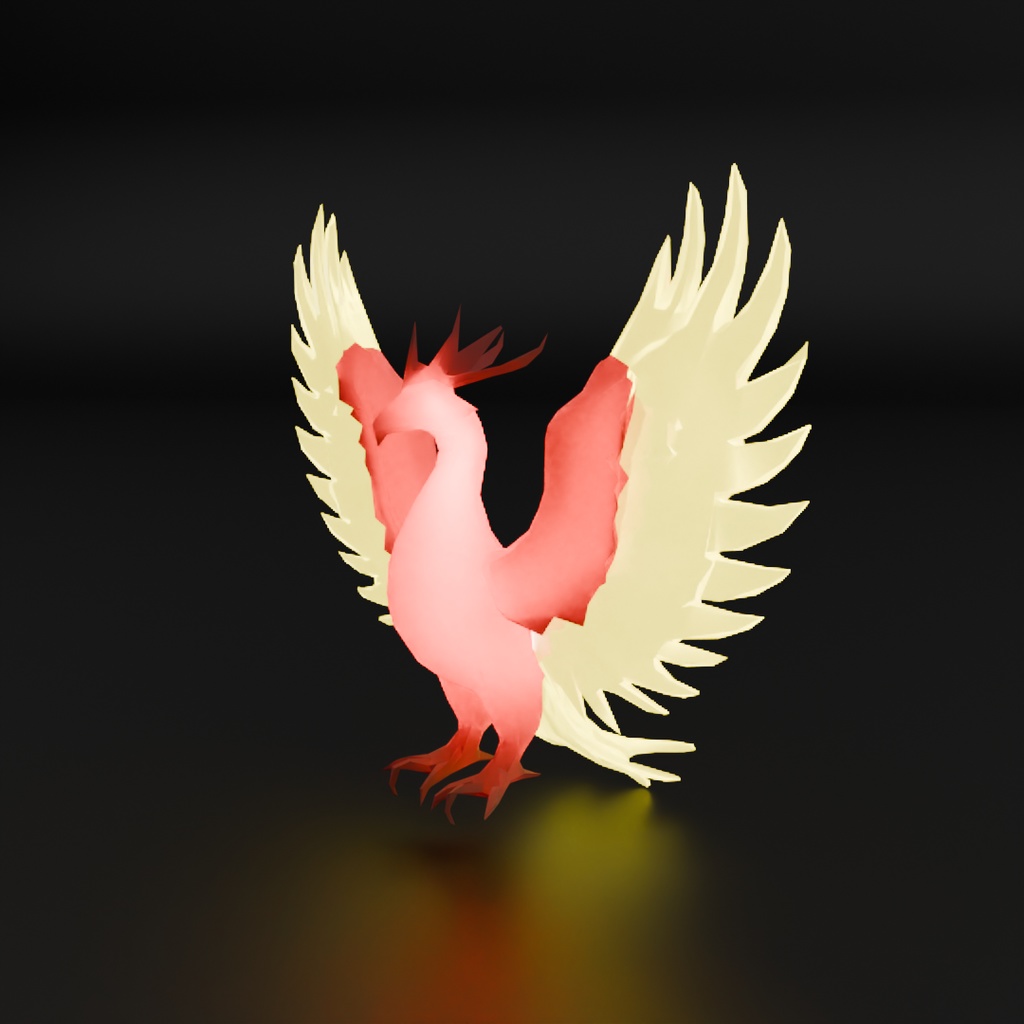 【Blender】不死鳥の間接照明 Indirect lighting of phoenix【VRChat】