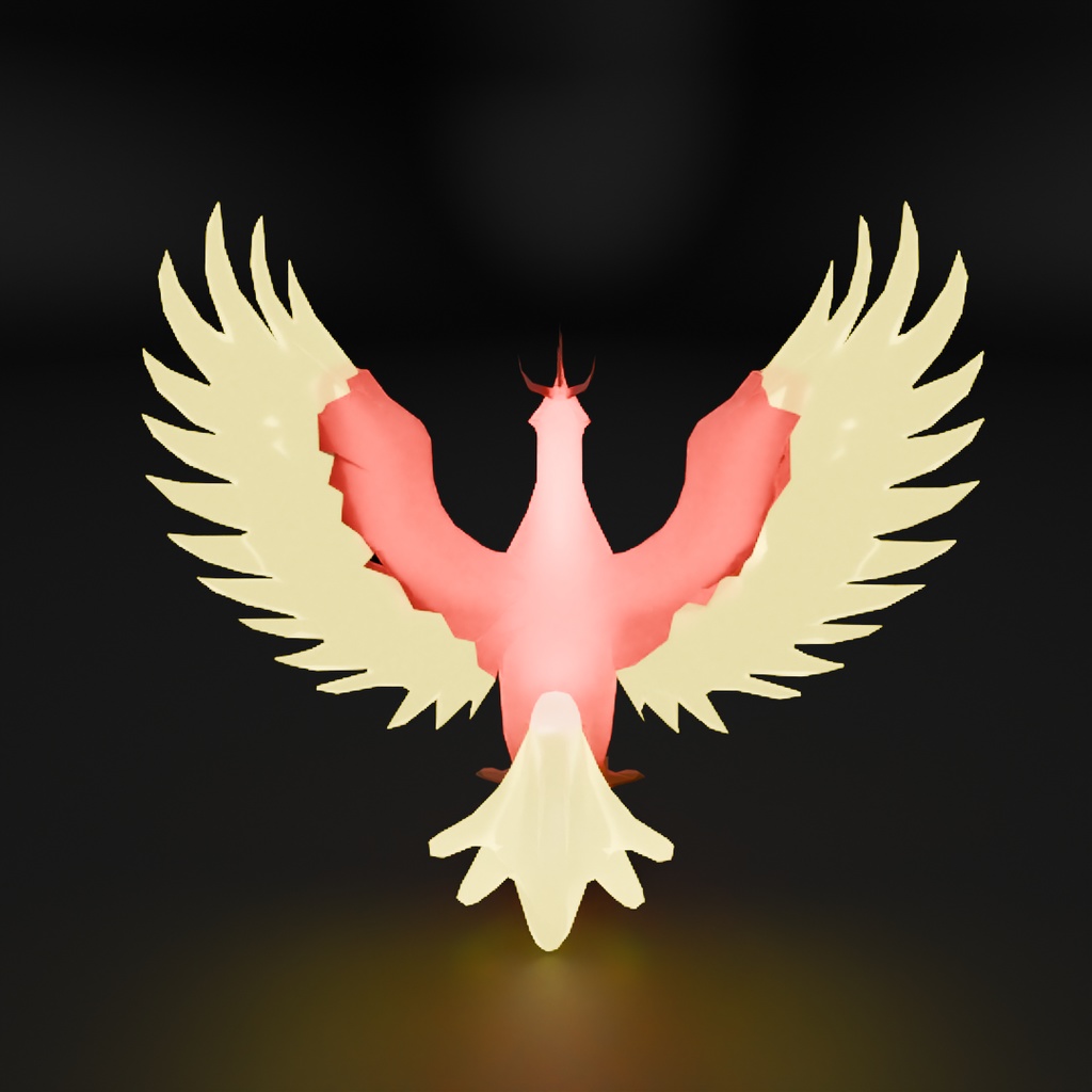 【Blender】不死鳥の間接照明 Indirect lighting of phoenix【VRChat】