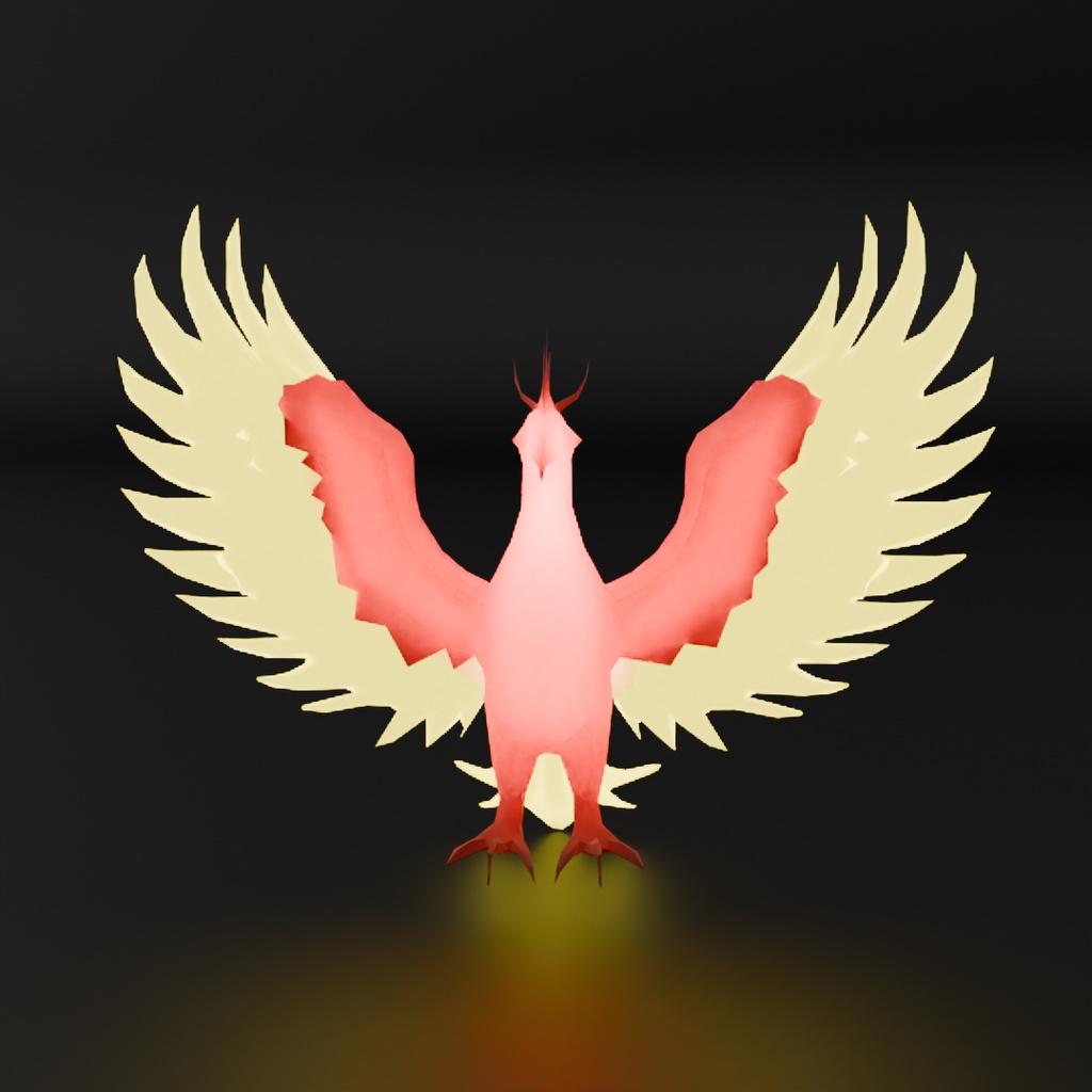 【Blender】不死鳥の間接照明 Indirect lighting of phoenix【VRChat】