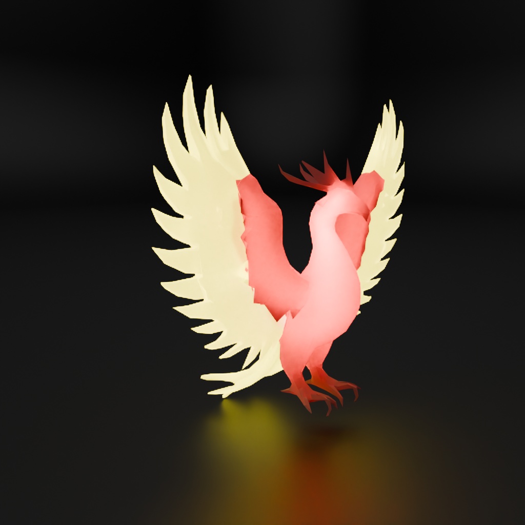 【Blender】不死鳥の間接照明 Indirect lighting of phoenix【VRChat】