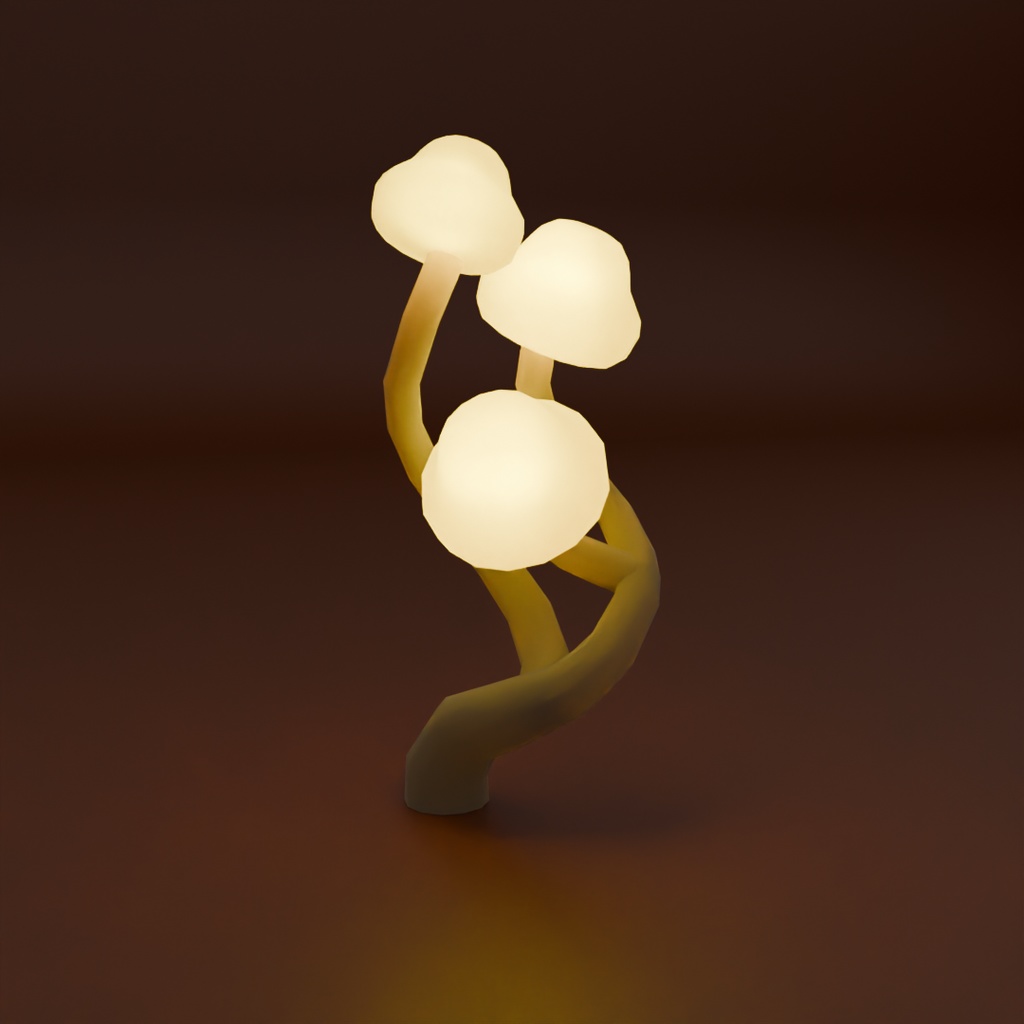 【Blender】きのこの間接照明 Indirect lighting of mushrooms【VRChat】
