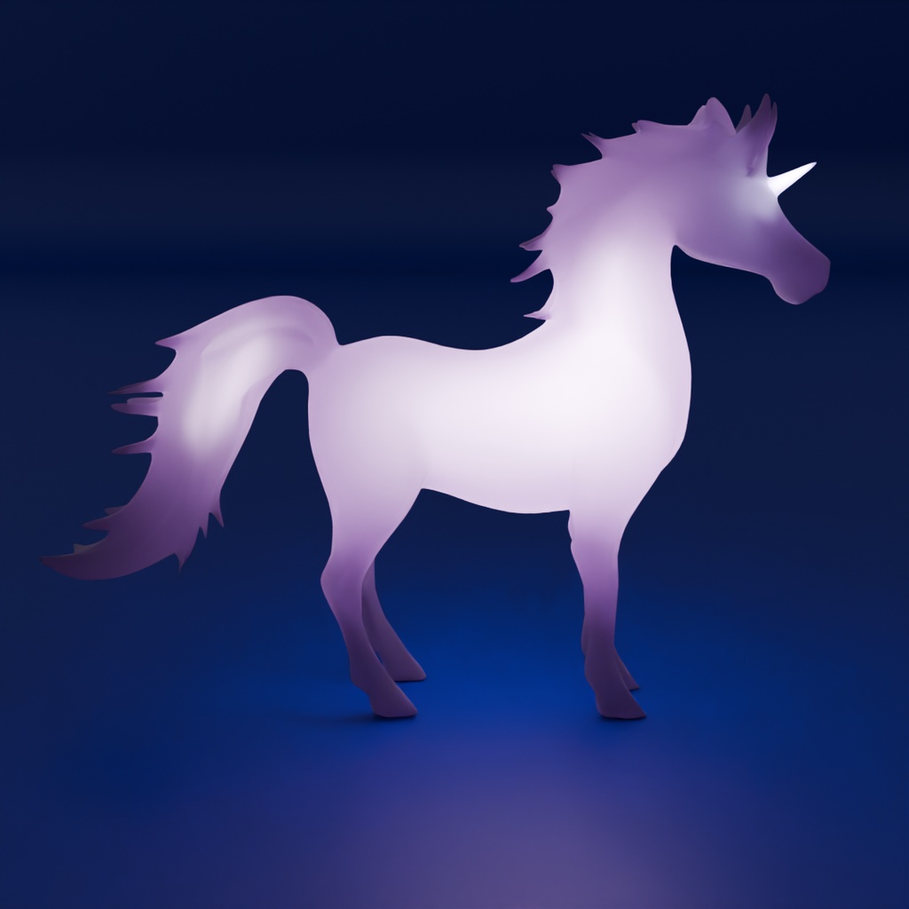 【Blender】ユニコーンの間接照明 Indirect lighting of unicorn【VRChat】