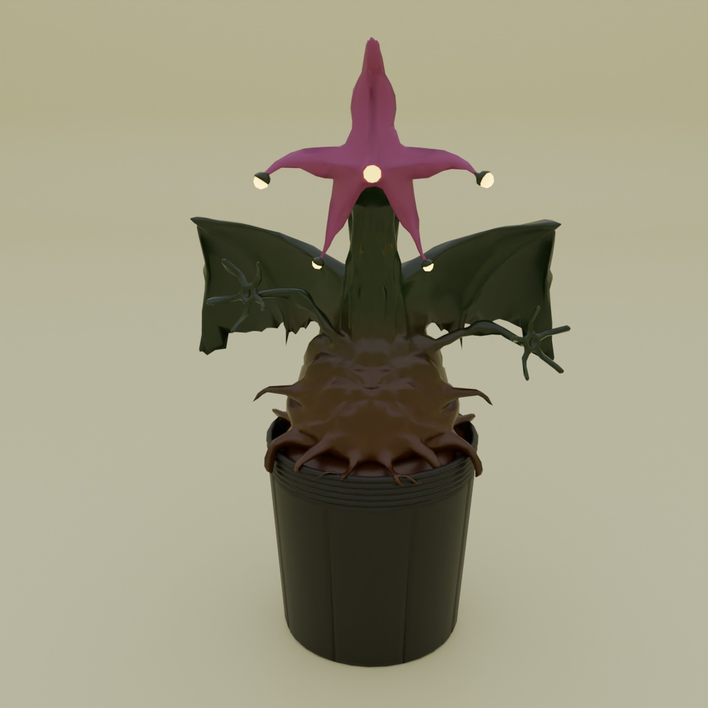 【Blender】ビニールポットに植わる古のもの Elder thing planted in plastic pots