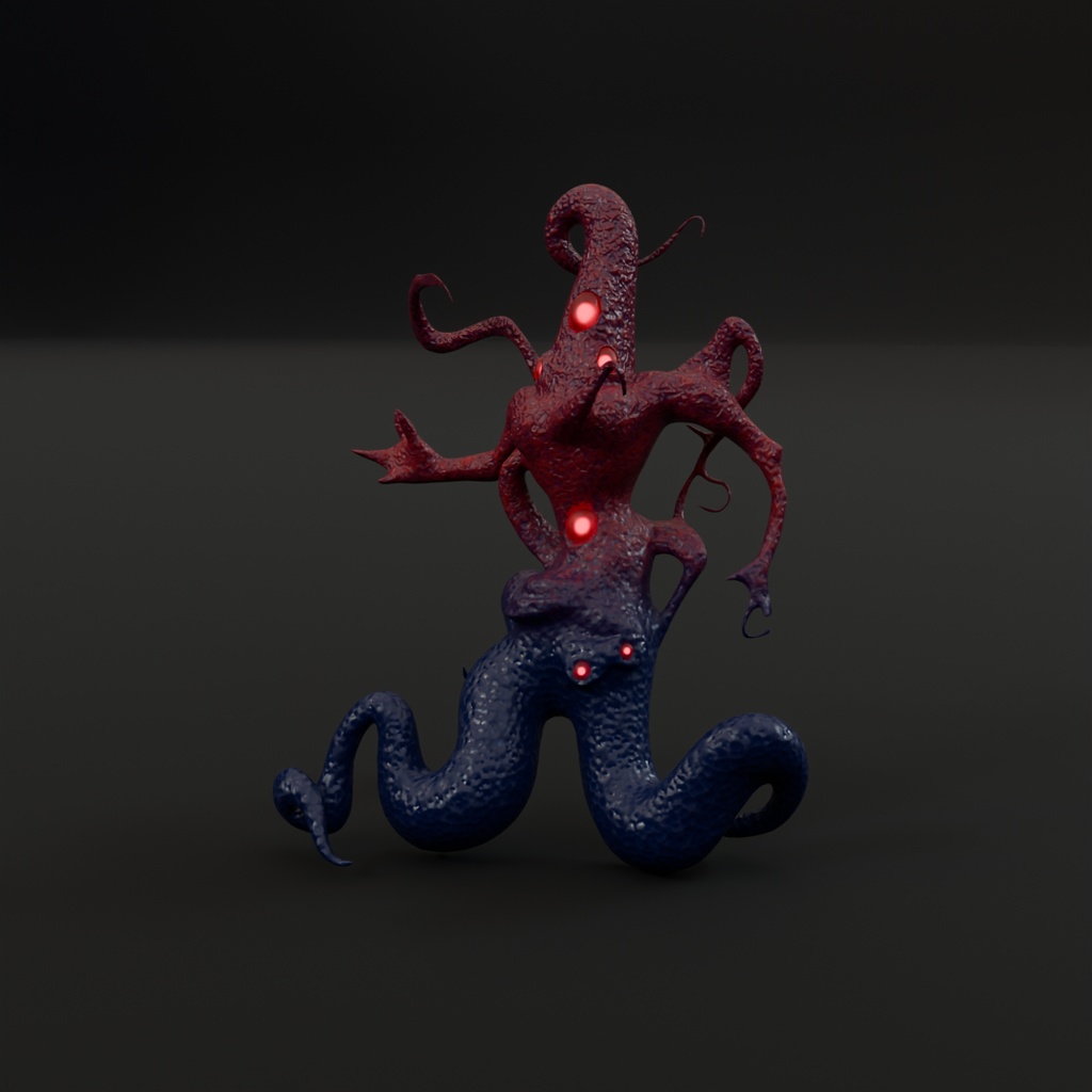 【Blender】ニャルラトホテプ Nyarlathotep