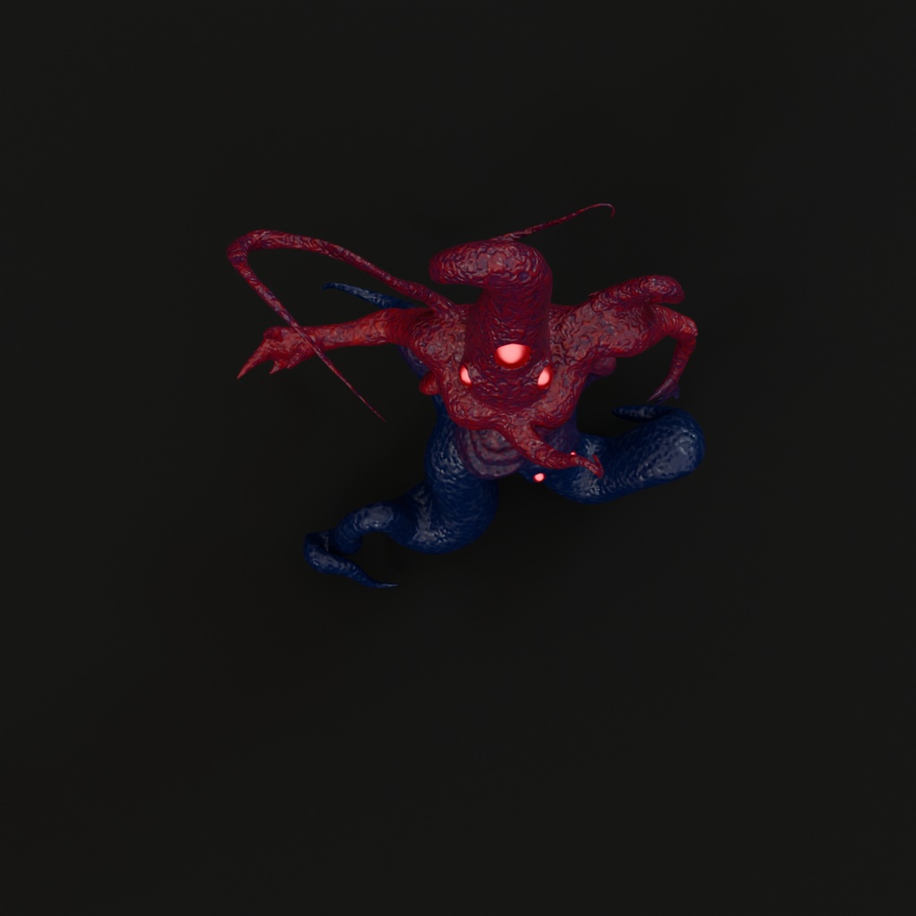 【Blender】ニャルラトホテプ Nyarlathotep