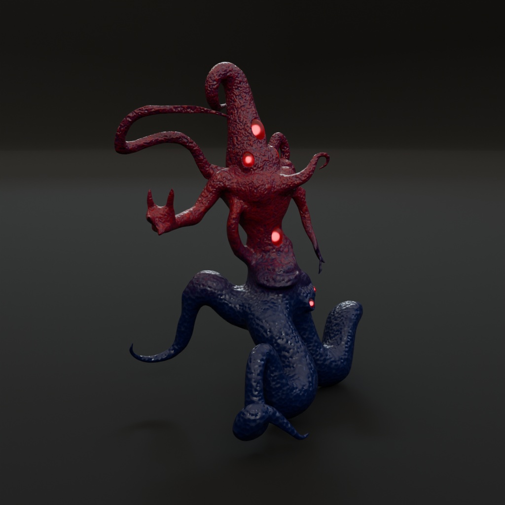 【Blender】ニャルラトホテプ Nyarlathotep
